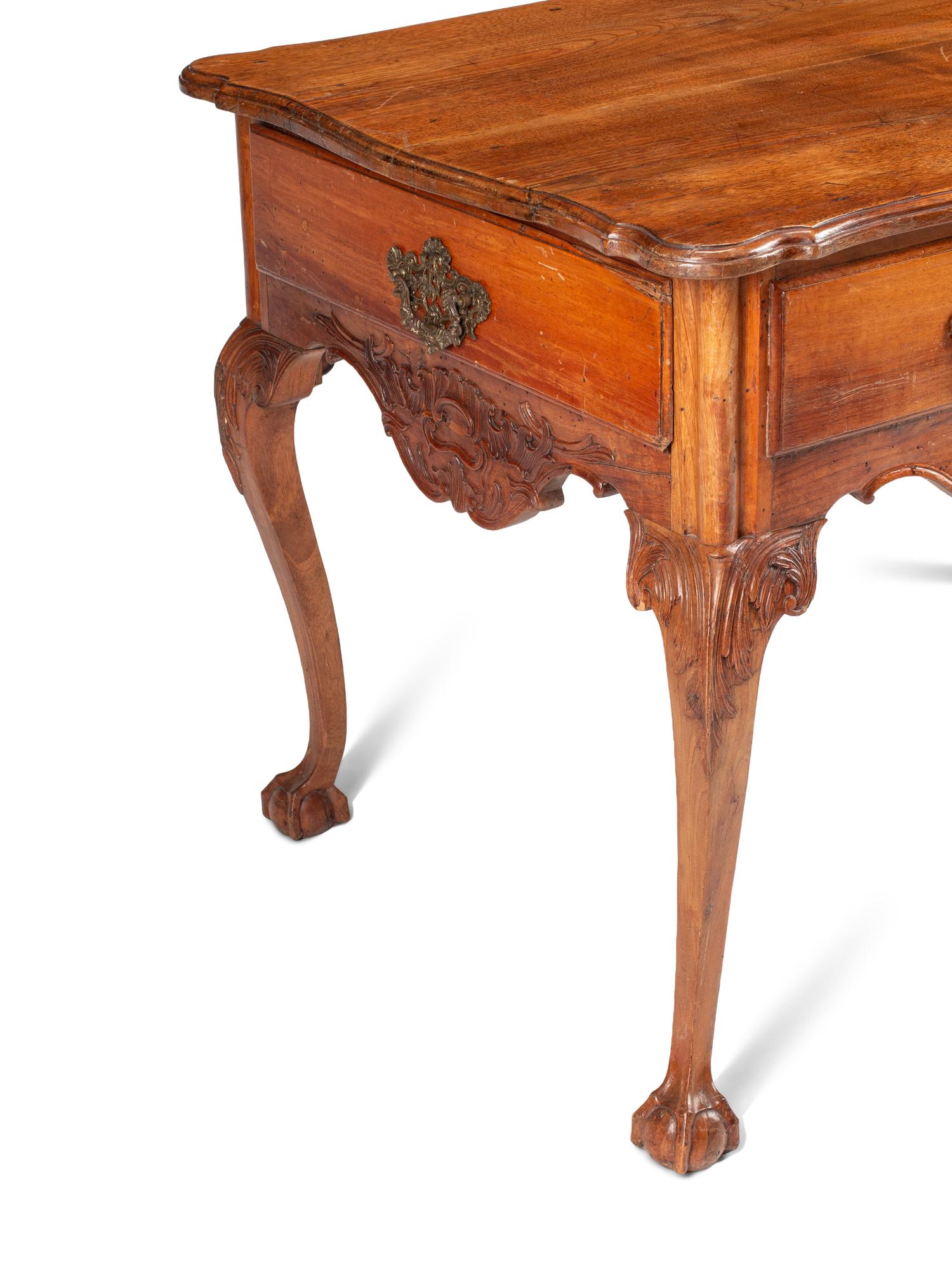 A Dutch Carved Walnut Table