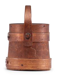 A Miniature Lidded Firkin