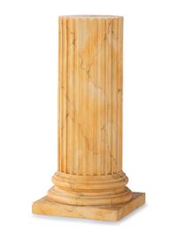 A Faux Marble Columnar Pedestal