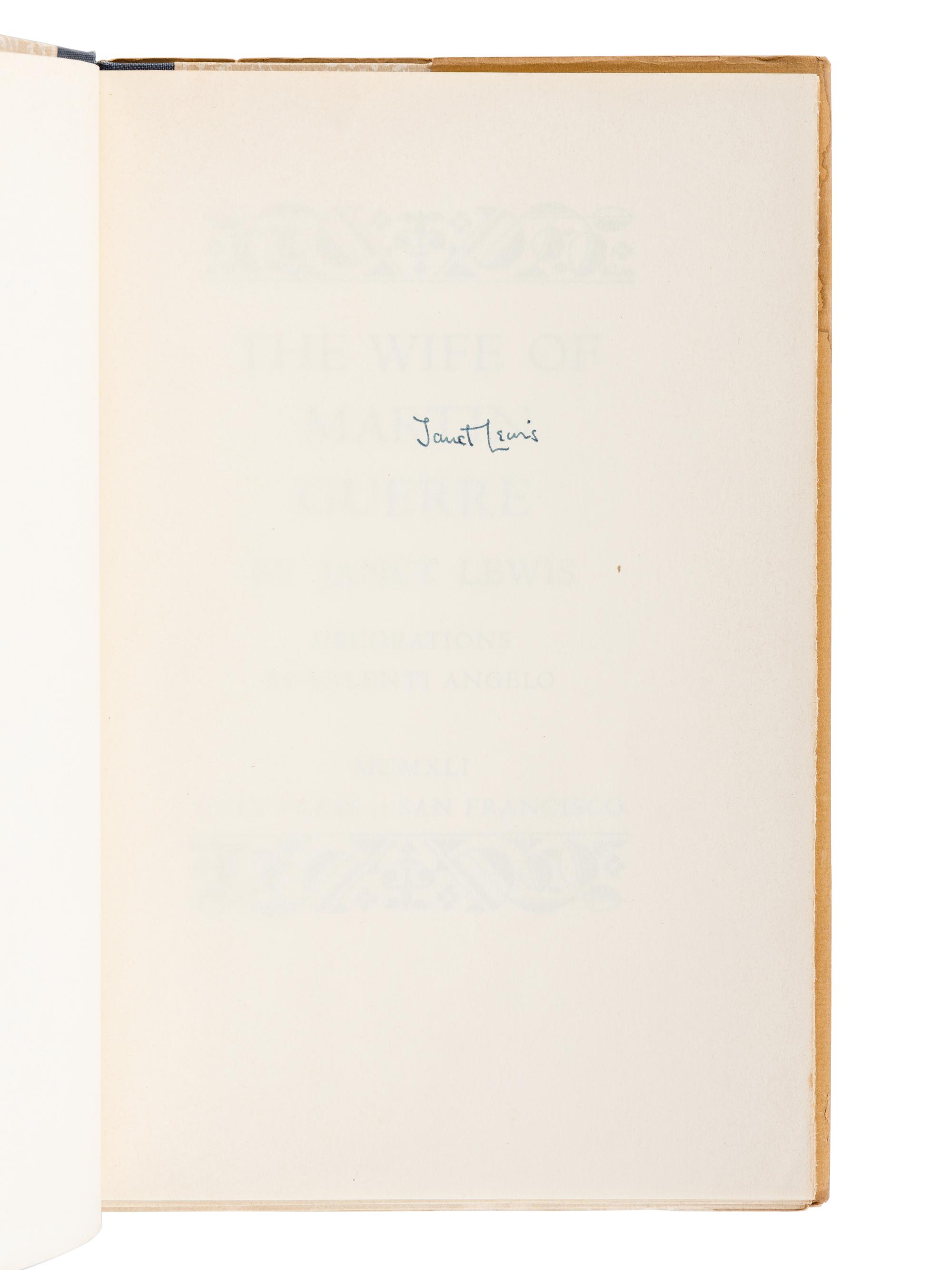 [LITERATURE -- 20th CENTURY]. A group of 20 works, MOST FIRST EDITIONS, comprising: