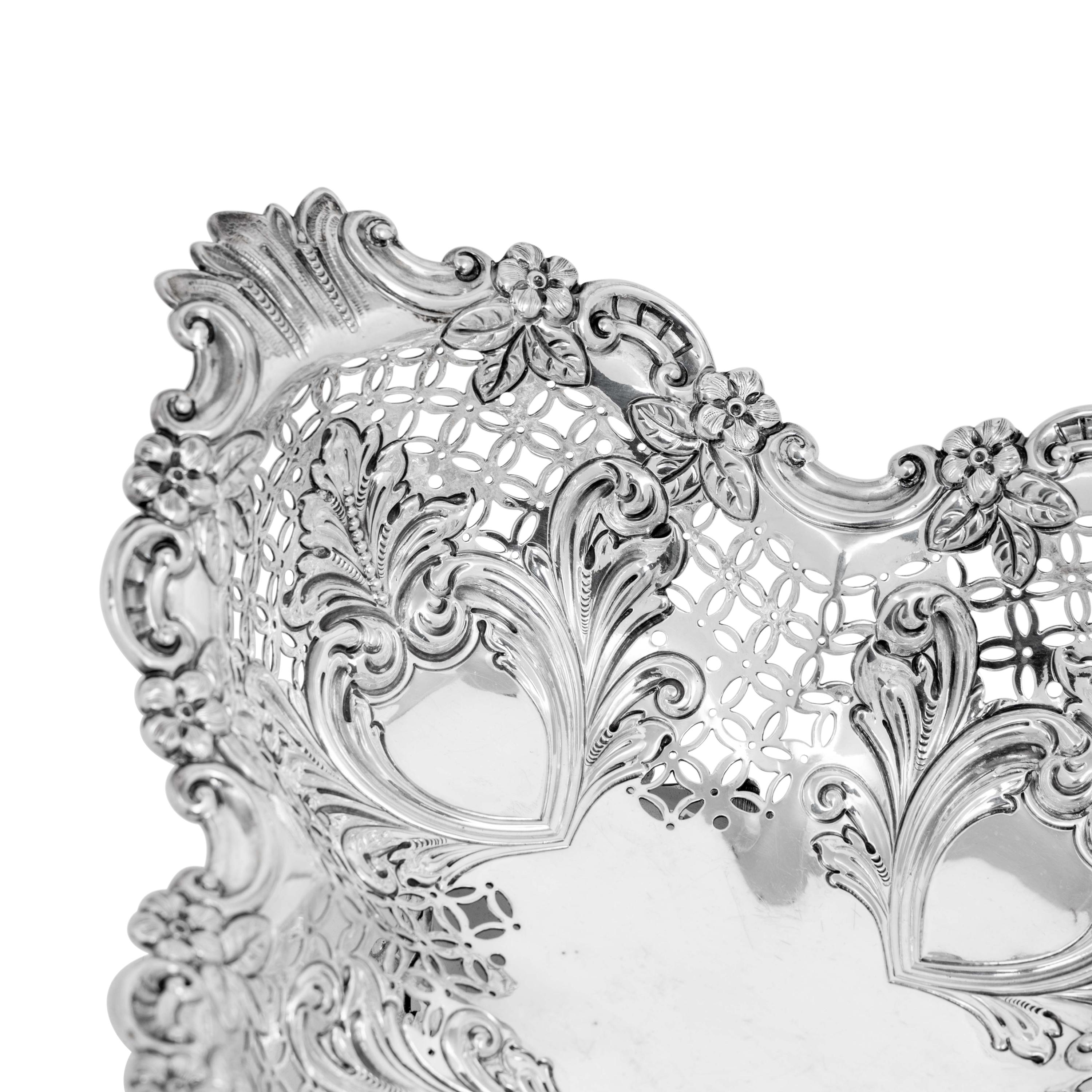 A Victorian Silver Basket