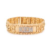 YELLOW GOLD AND DIAMOND BRACELET