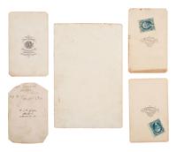 [EARLY PHOTOGRAPHY]. 5 images, incl. Seth Kinman & his "Grizzly-Bear Chair" and circus performers.