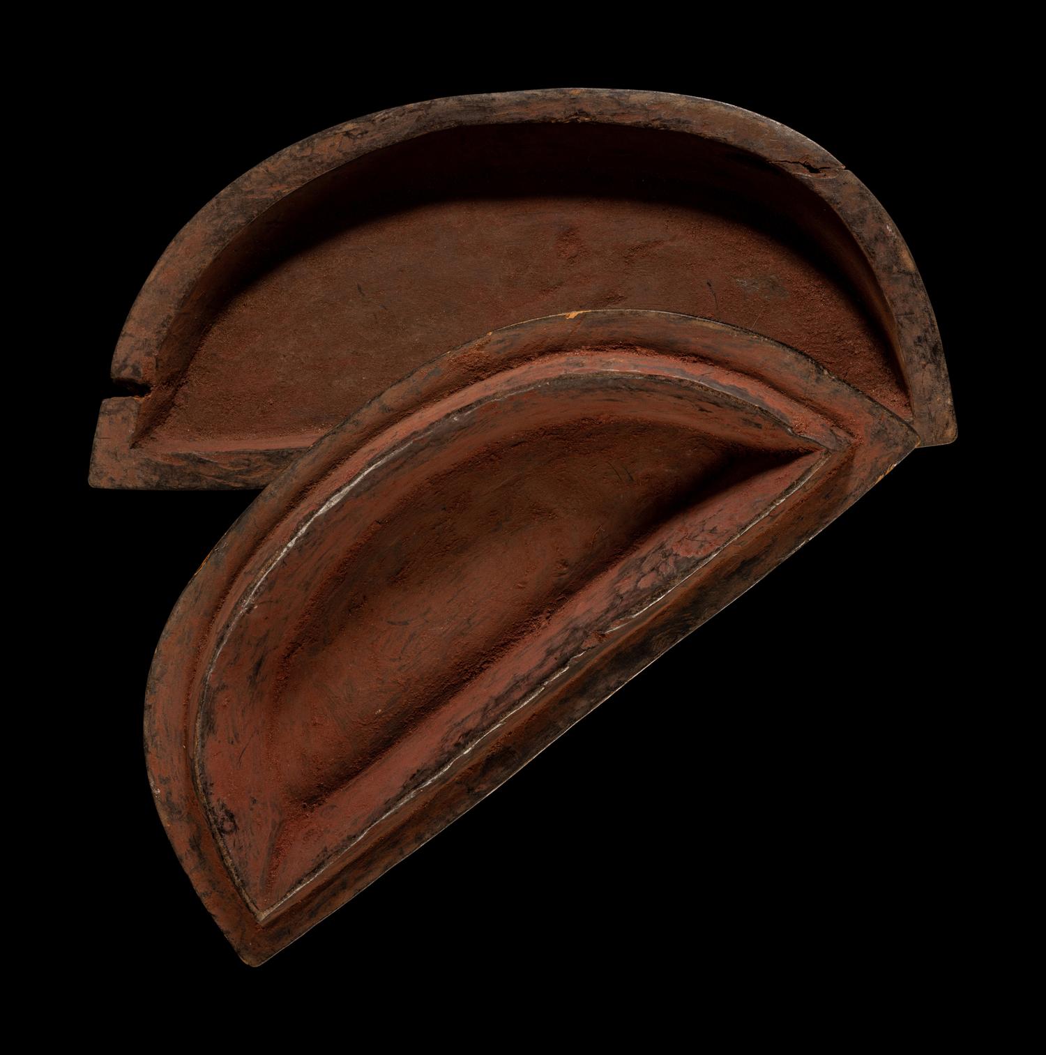 A Kuba Wood Cosmetic Lidded Box (Tukula)