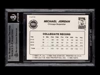 A 1986 Star Michael Jordan Set Collegiate Stats Card No. 2 (BGS 7.5 NEAR MINT+)