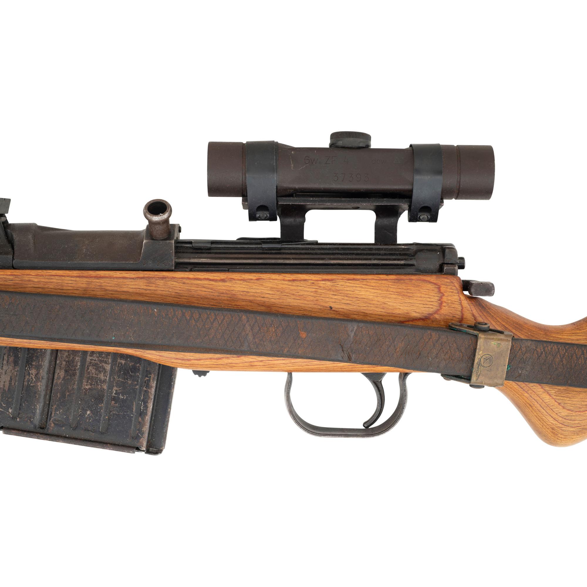 **Mismatched German qve45 Code K43 Sniper Rifle with ZF4 Scope