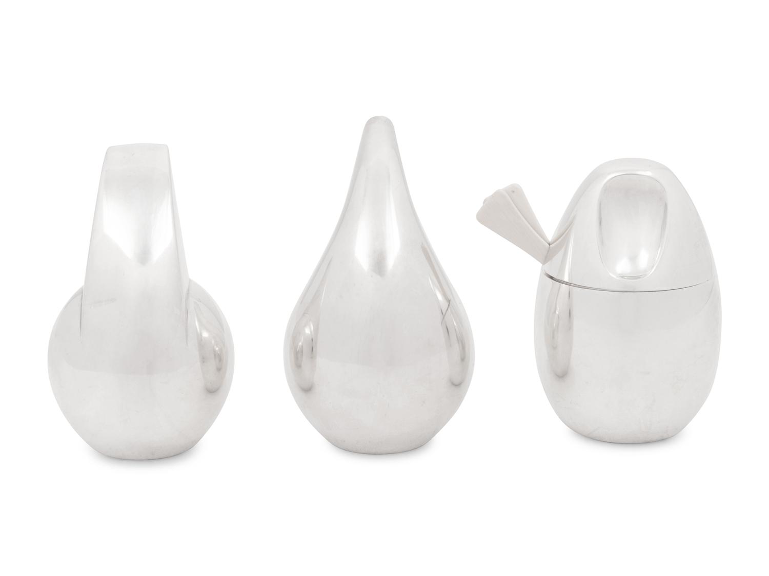 A Group of Three Georg Jensen Silver Table Articles
