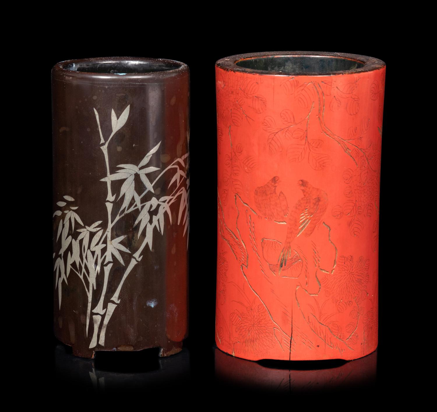 Two Chinese Brushpots