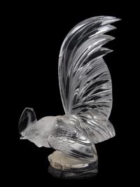 An R. Lalique Coq Nain Mascot