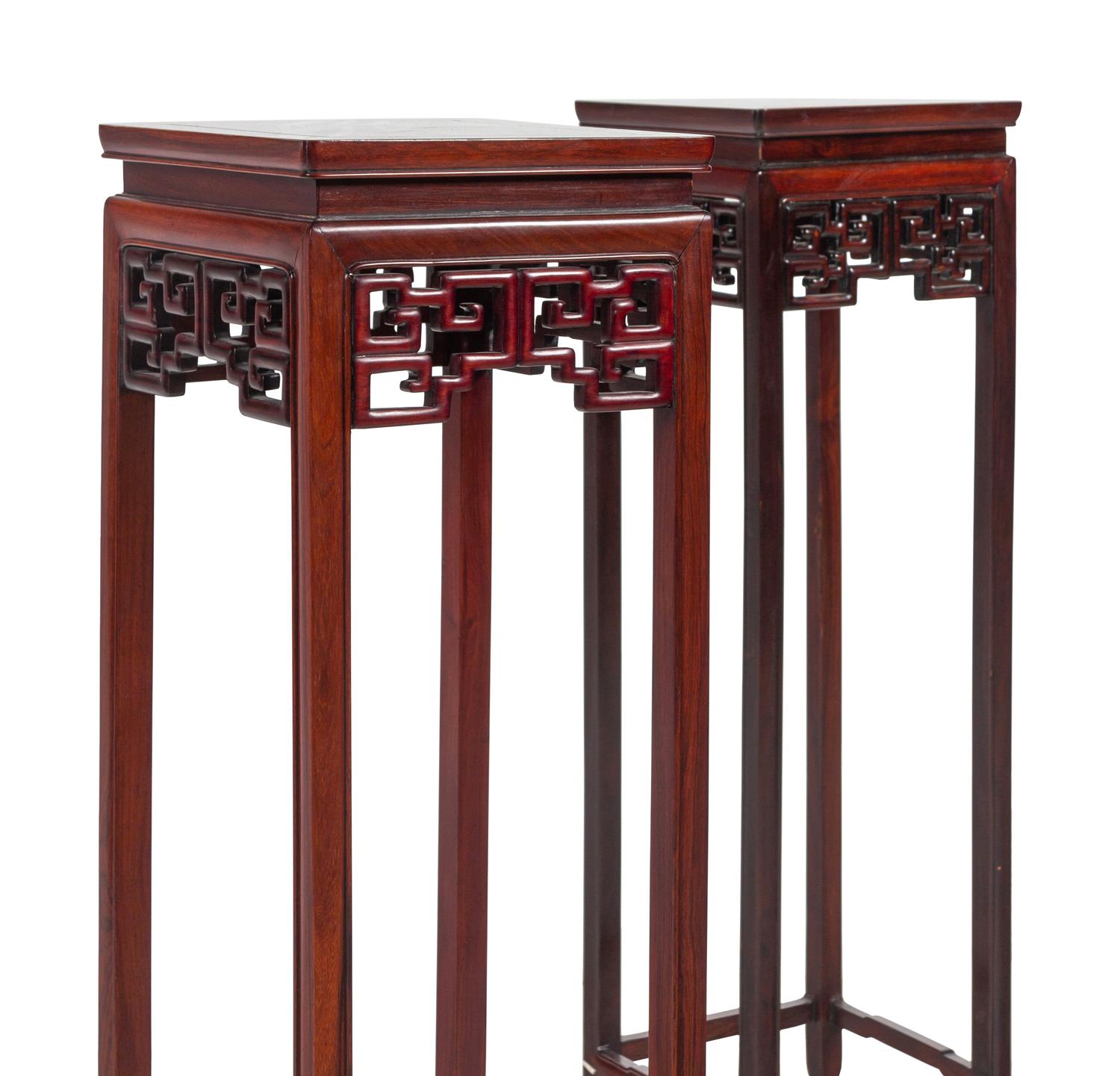 A Pair of Chinese Hongmu Side Stands