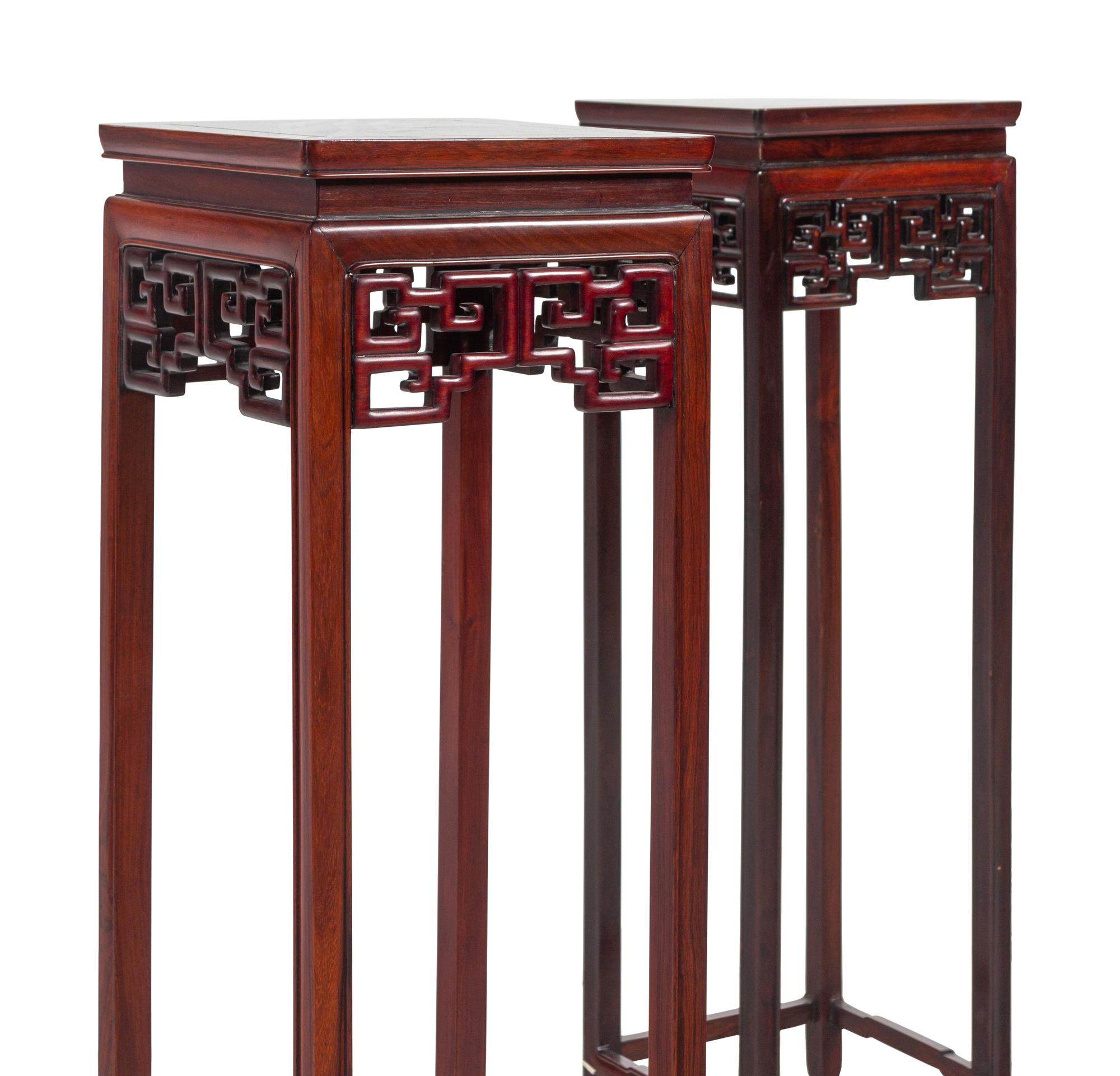 A Pair of Chinese Hongmu Side Stands