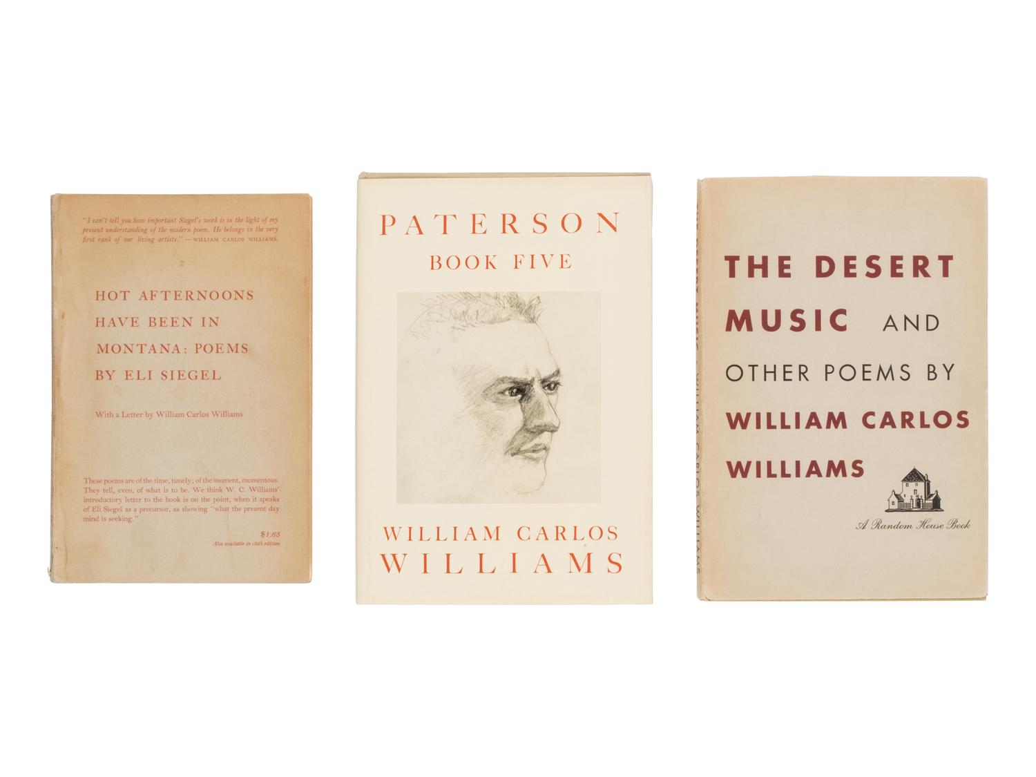 [Literature] Williams, William Carlos . Group of 22 Titles