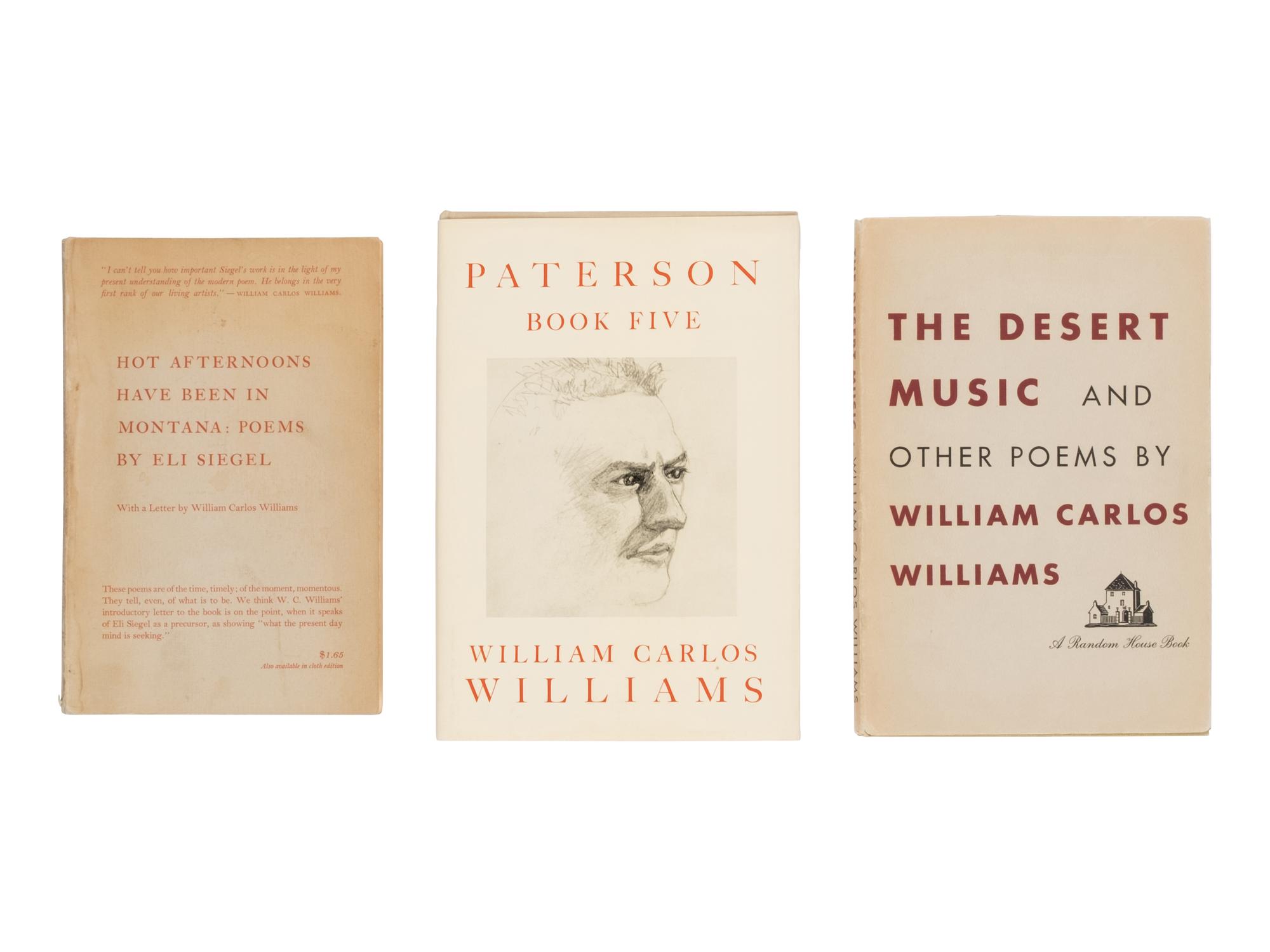 [Literature] Williams, William Carlos . Group of 22 Titles