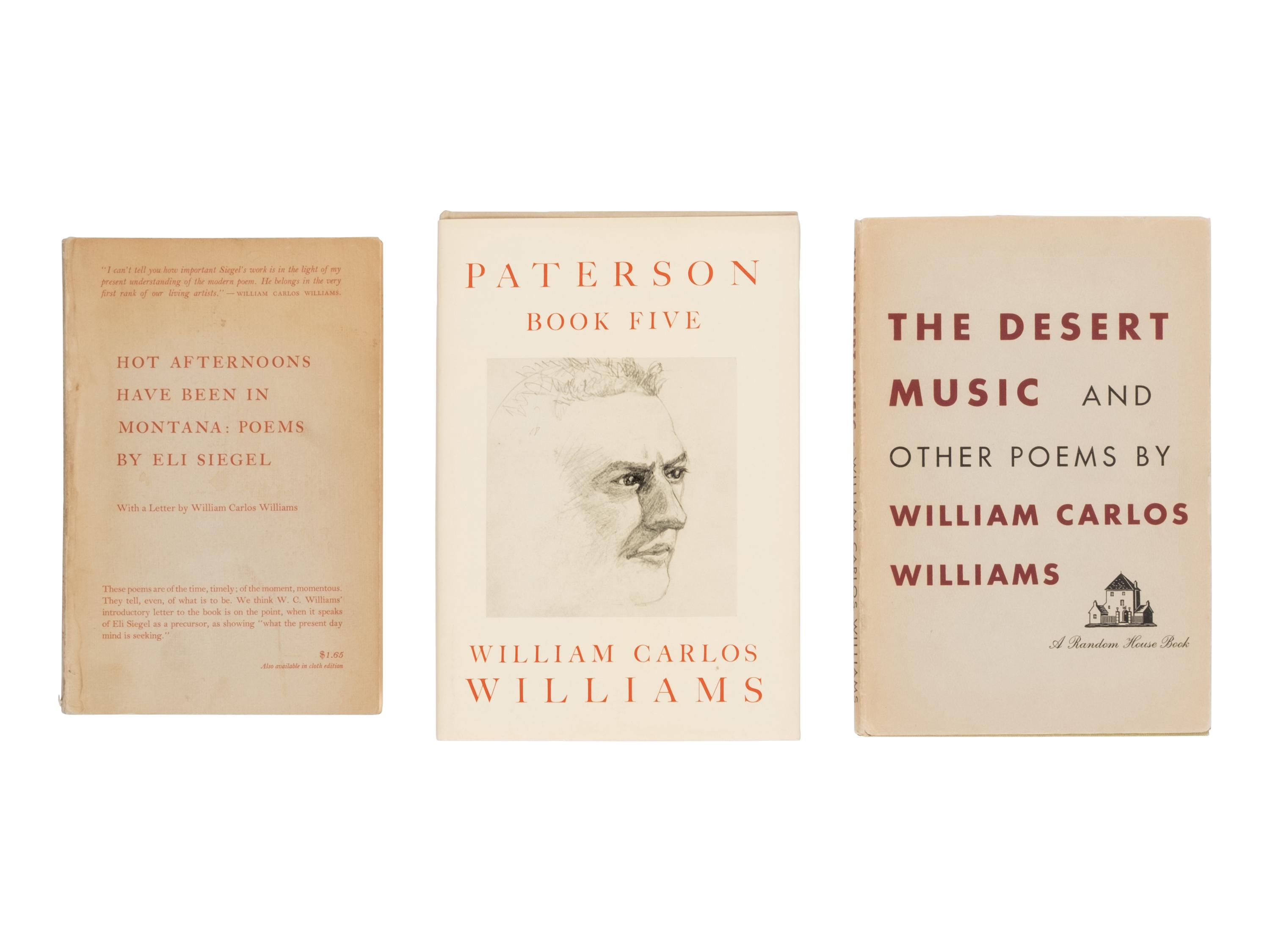 [Literature] Williams, William Carlos . Group of 22 Titles