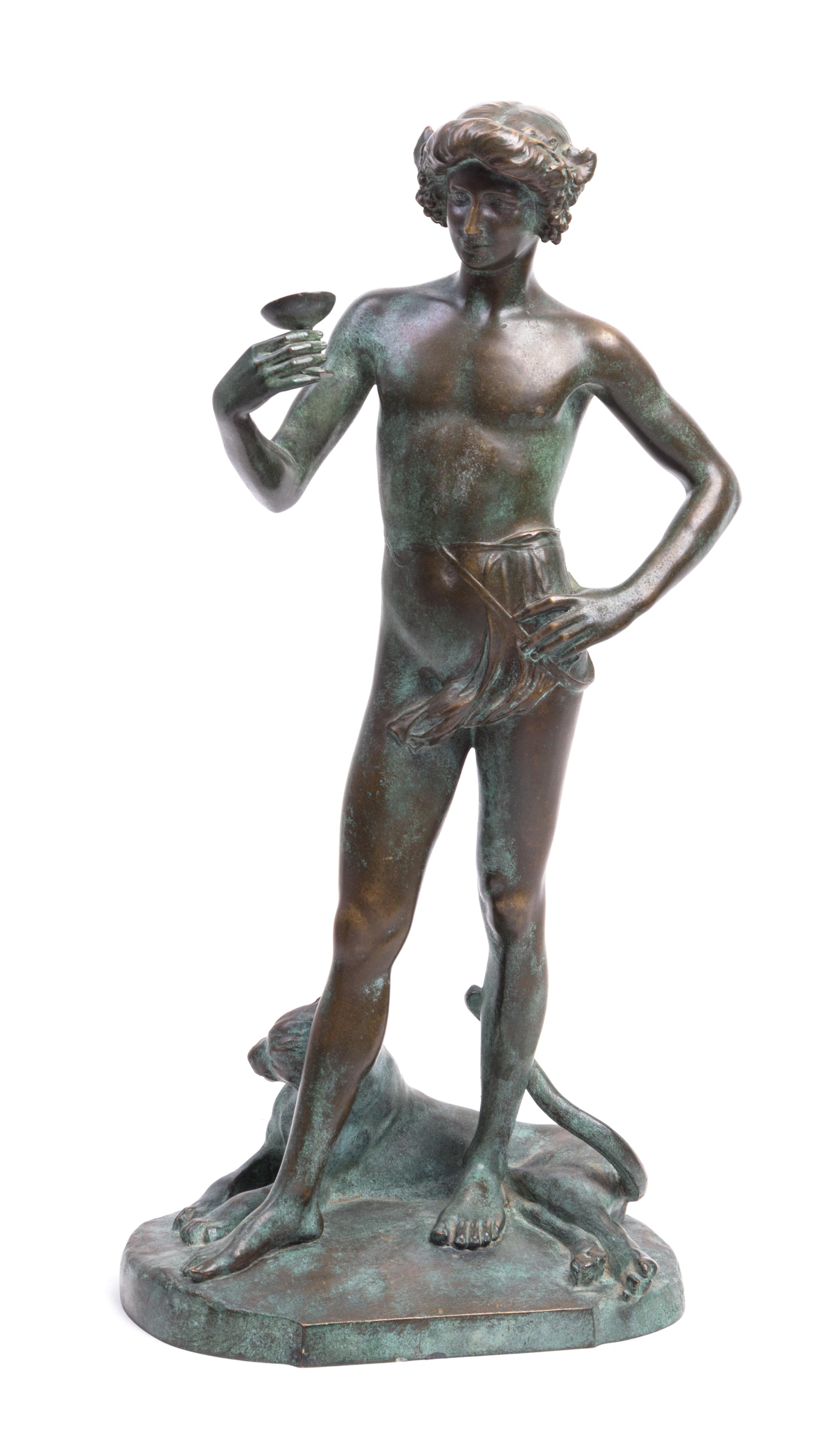 A French Bronze Figure Height 17 3/4 inches. — ANTONIN CARLES (1851-1919)