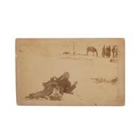 [Native-Americana] [Wounded Knee Massacre] Photograph of the Body of Chief Big Foot, ca. 1891
