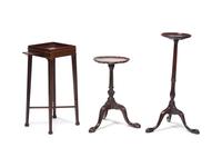 A Group of Three George III Carved Mahogany Kettle Stands