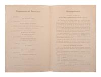 [NEW YORK]. Program and formal invitation to the "Opening Ceremonies of the New York and Brooklyn Bridge." [1883].