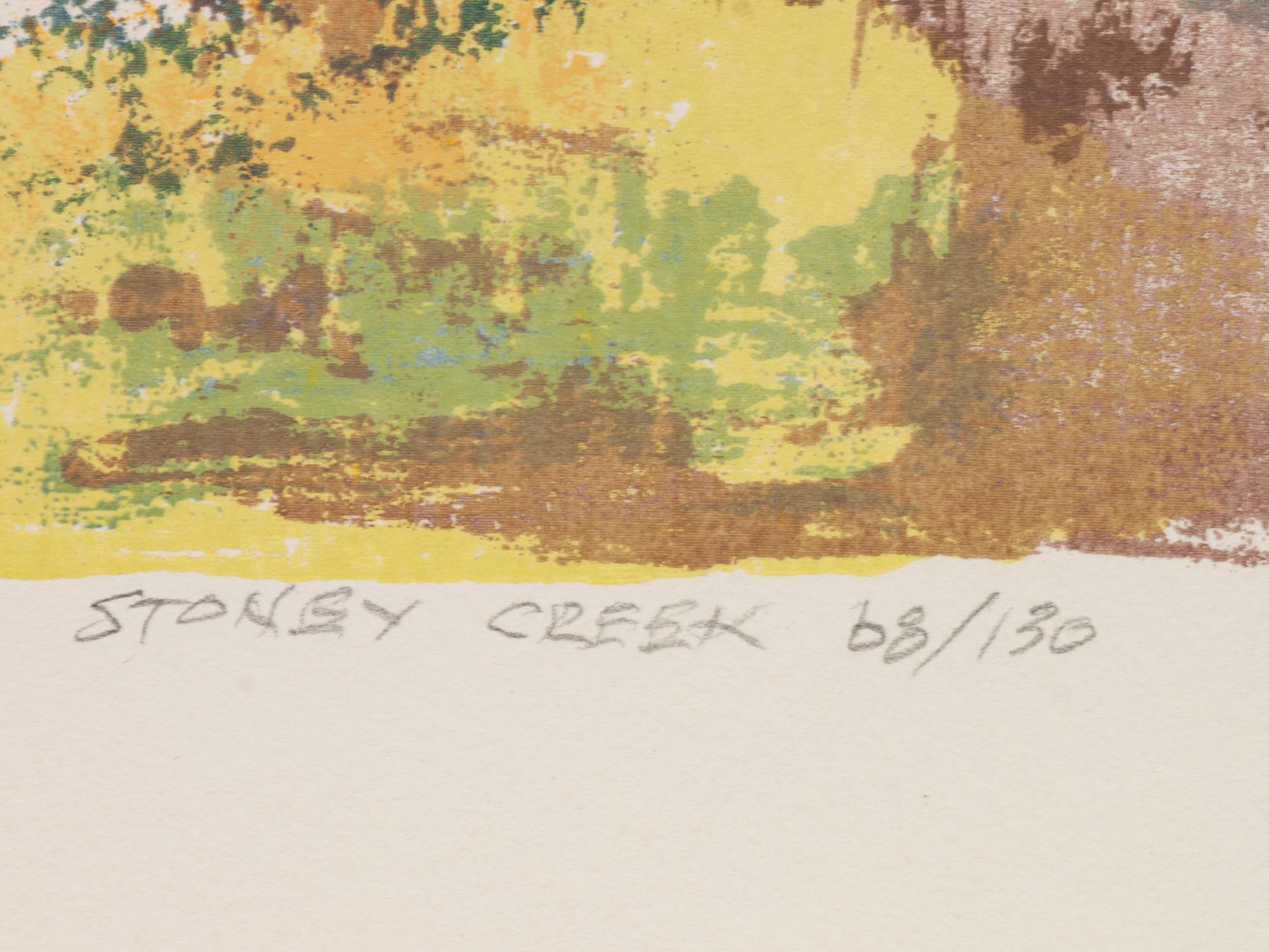 Five Works: October Color , edition 96/130; Lodge Pole Pine , edition 44/125; Apodaca Hill , edition 73/100; Cloud Shadows , edition 77/140; Stoney Creek , edition 68/130