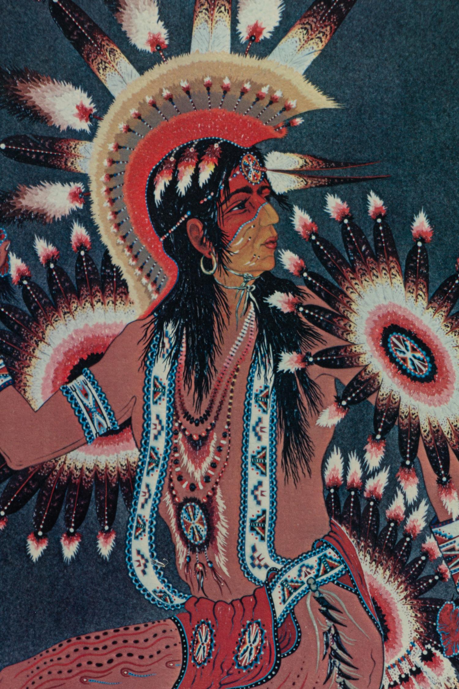 Two Works: Ceremonial War Dancer, Dancing in the Scalps