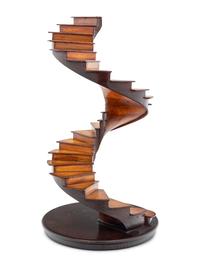 A Mahogany Model of a Staircase