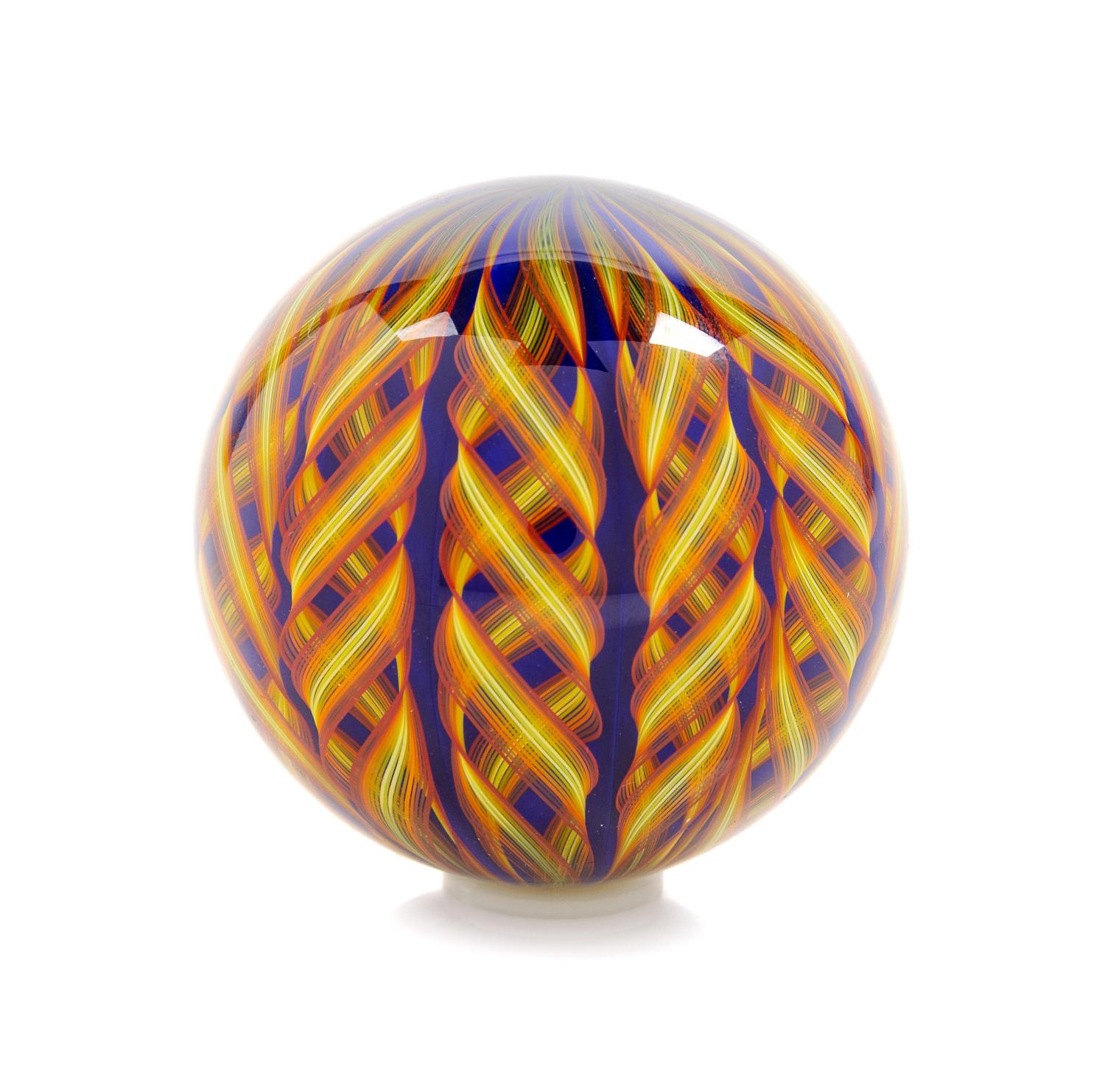Mark Matthews, (American, b. 1948), Large Art Glass Marble