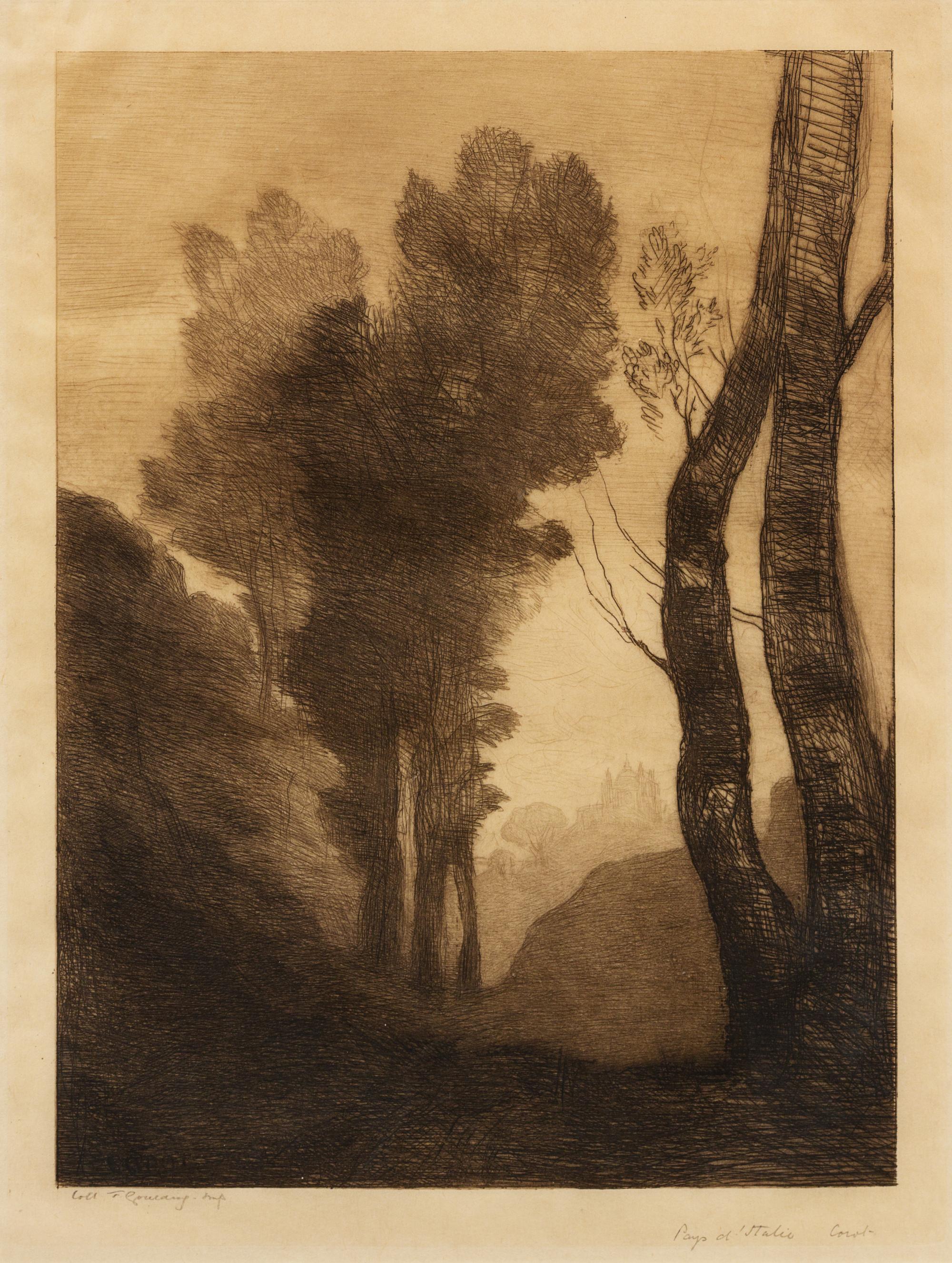 Jean-Baptiste-Camille Corot, (French, 1796-1875), Environ de Rome, 1866