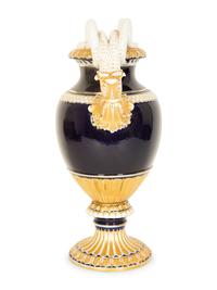 A Meissen Snake-Handled Porcelain Vase