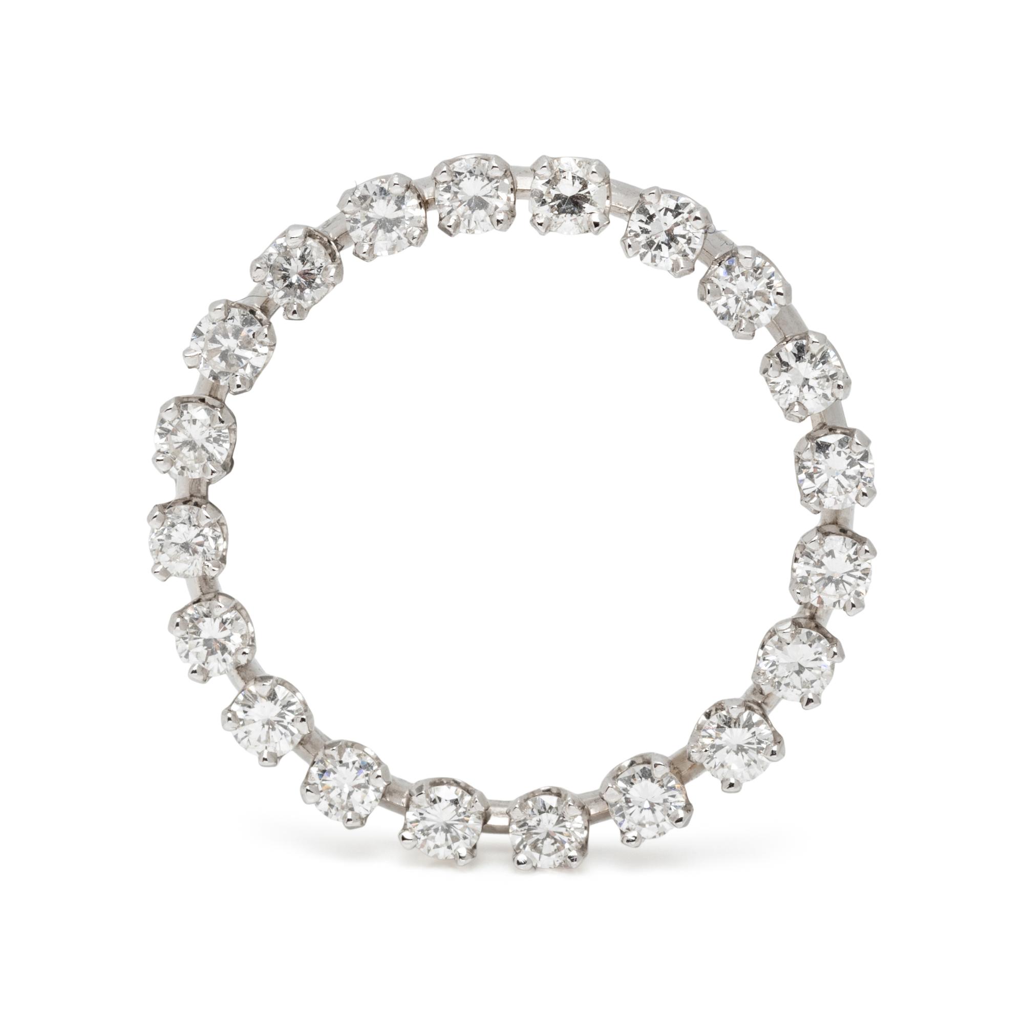 DIAMOND CIRCLE BROOCH