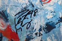 A Peyton Manning Signed Will Day Omaha Limited Edition Canvas, Gifted by Denver Broncos Front Office (Fanatics Hologram)