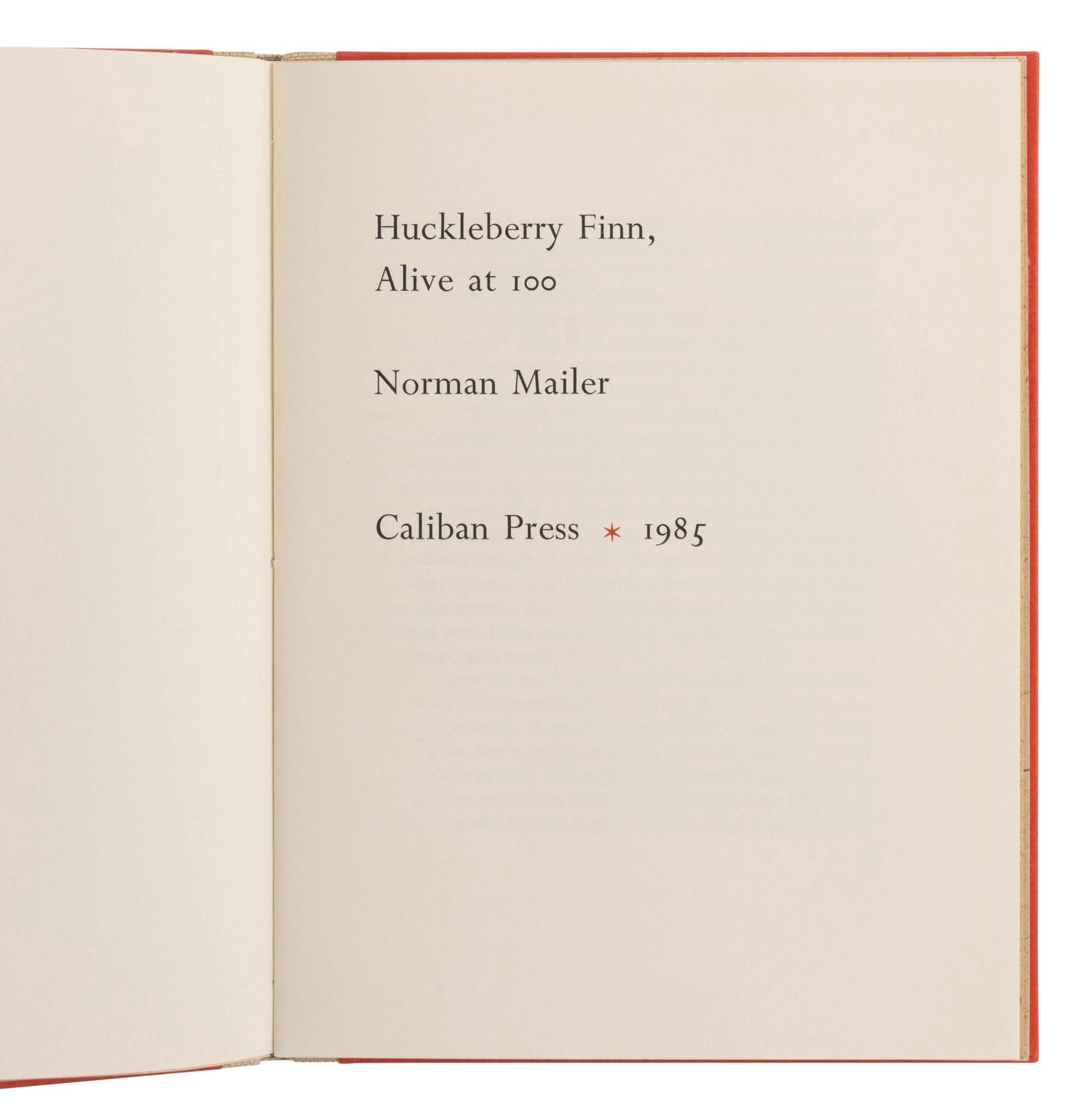 MAILER, Norman (1923-2007). A group of 13 works , including: