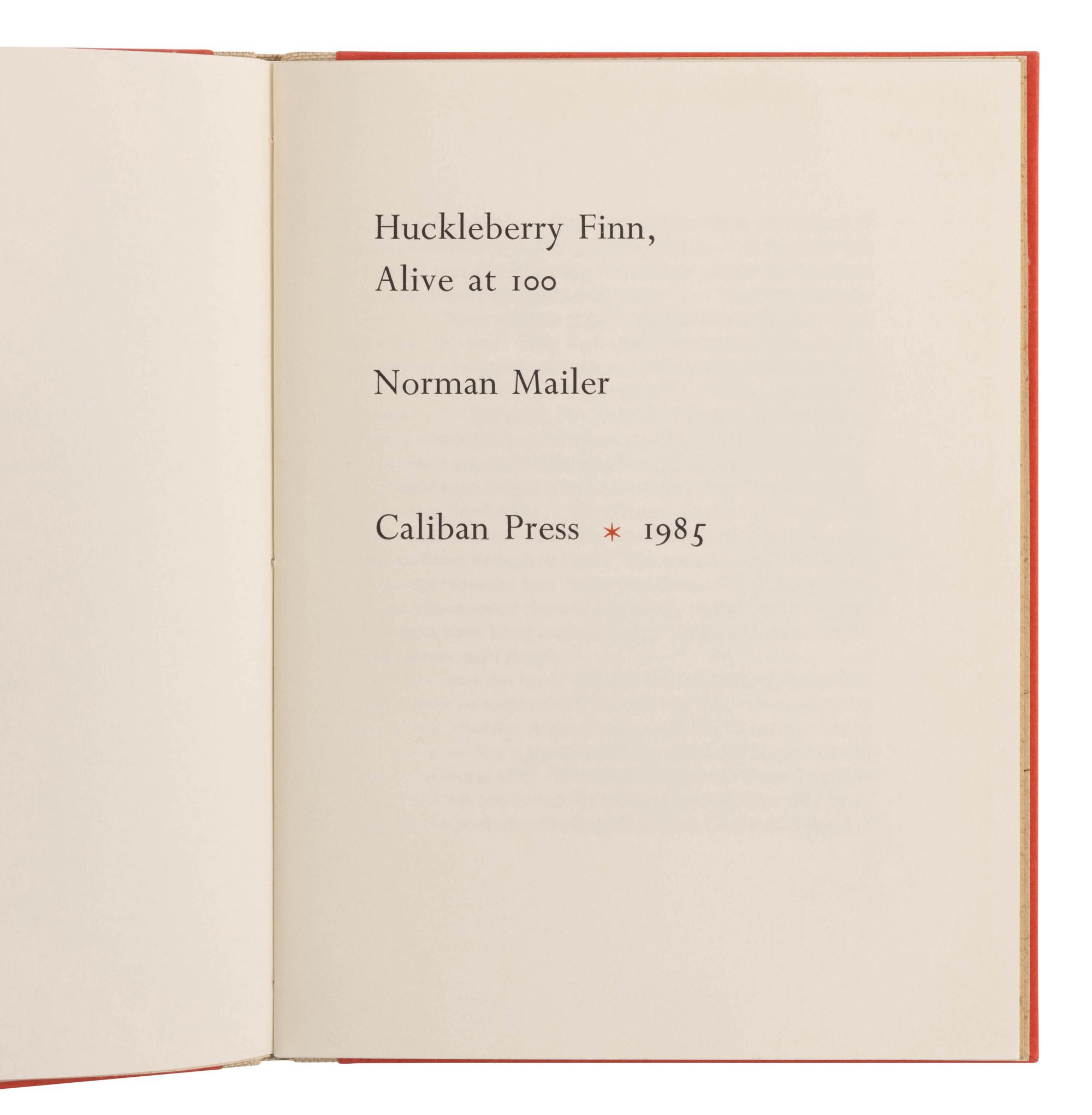 MAILER, Norman (1923-2007). A group of 13 works , including: