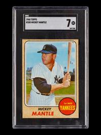 A 1968 Topps Mickey Mantle Baseball Card No. 280 (SGC 7 NM)