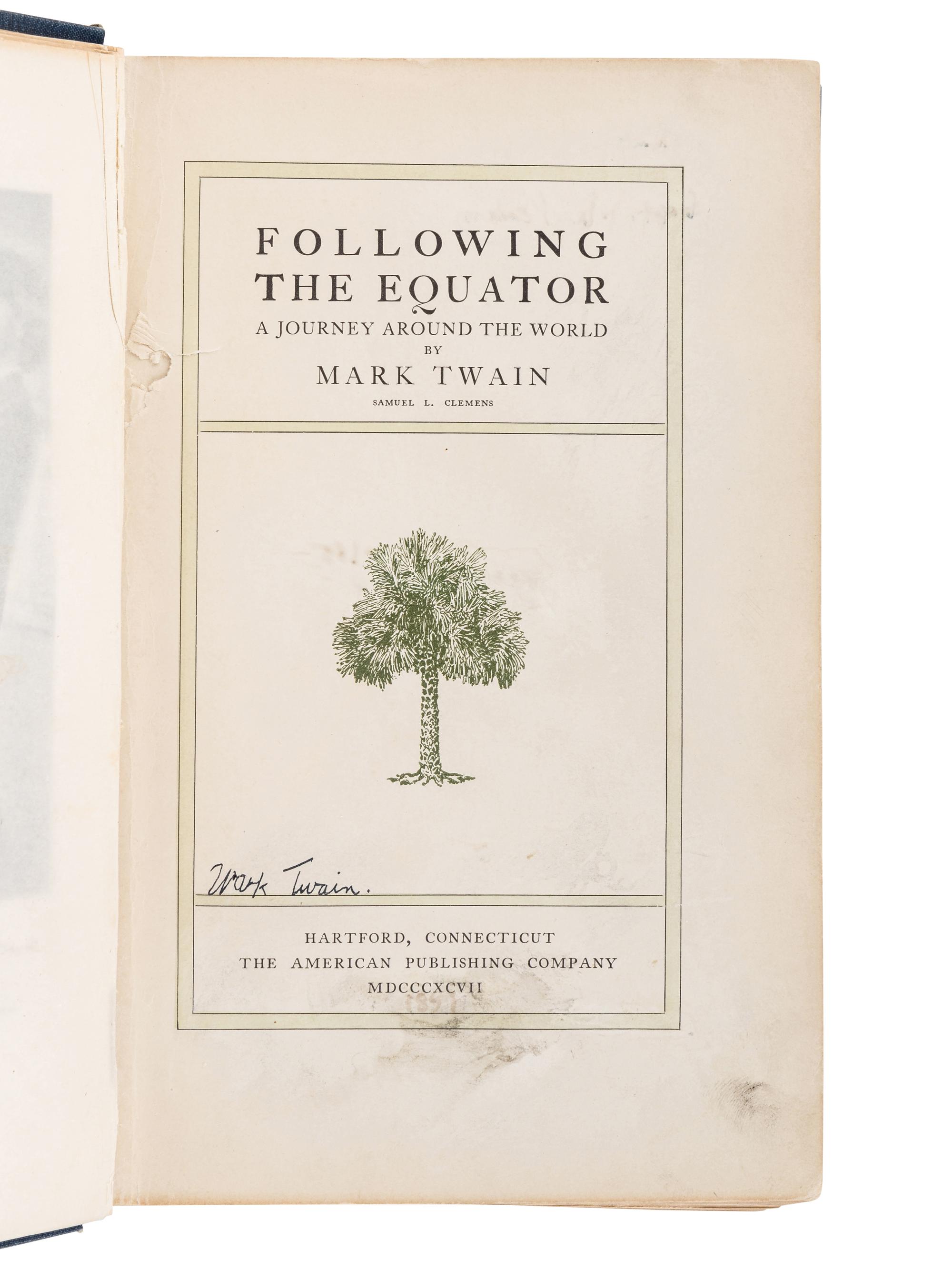 CLEMENS, Samuel Langhorne (“Mark Twain”) (1835-1910). A group of 20 works by Twain, SOME FIRST EDITIONS, comprising: