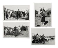 [LATE INDIAN WARS]. A group of 28 photographs from the 50th Anniversary of the Battle of the Little Bighorn, and other Custer Memorials, comprising:
