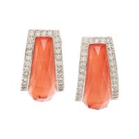 STEPHEN WEBSTER, QUARTZ AND DIAMOND 'CRYSTAL HAZE' CLIP EARRINGS