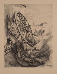 A group of three prints ( Evening Chores; Posting the Letter; Thief in the Corn )