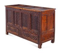 A Charles II Carved Oak Chest