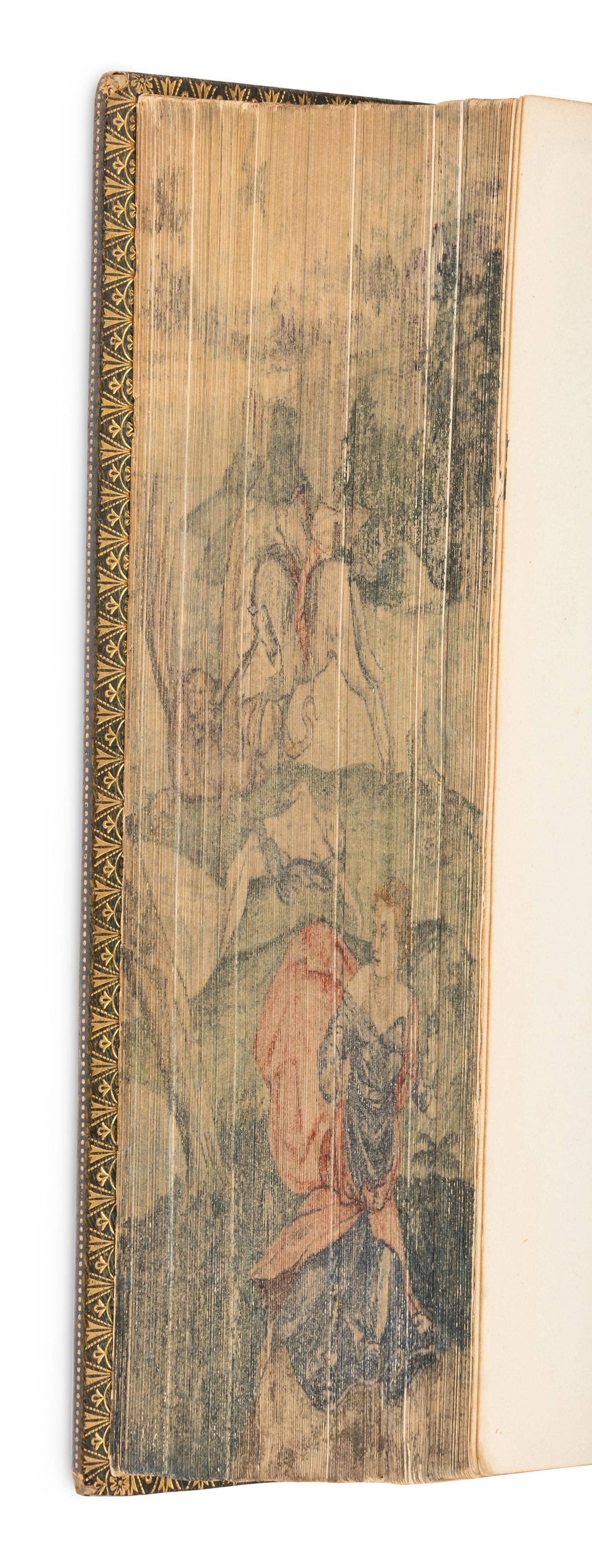 [FORE-EDGE PAINTINGS]. A group of 4 poetical works, comprising: