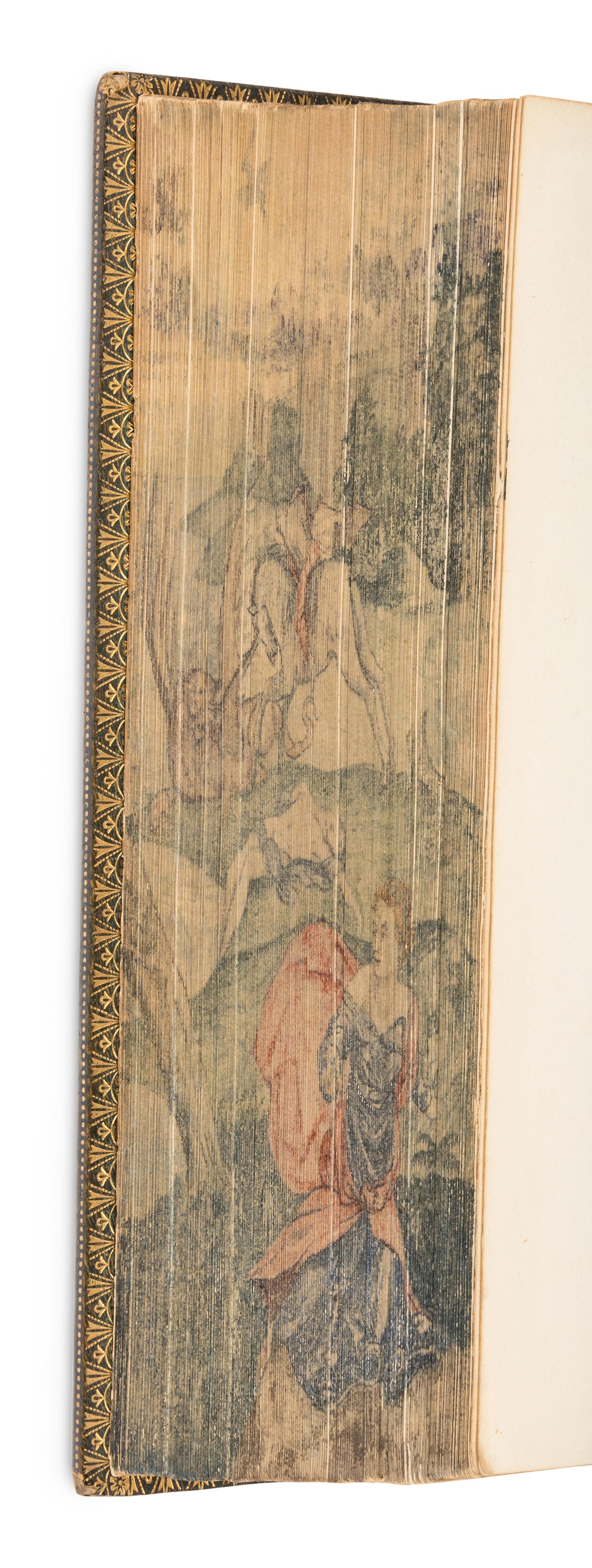 [FORE-EDGE PAINTINGS]. A group of 4 poetical works, comprising: