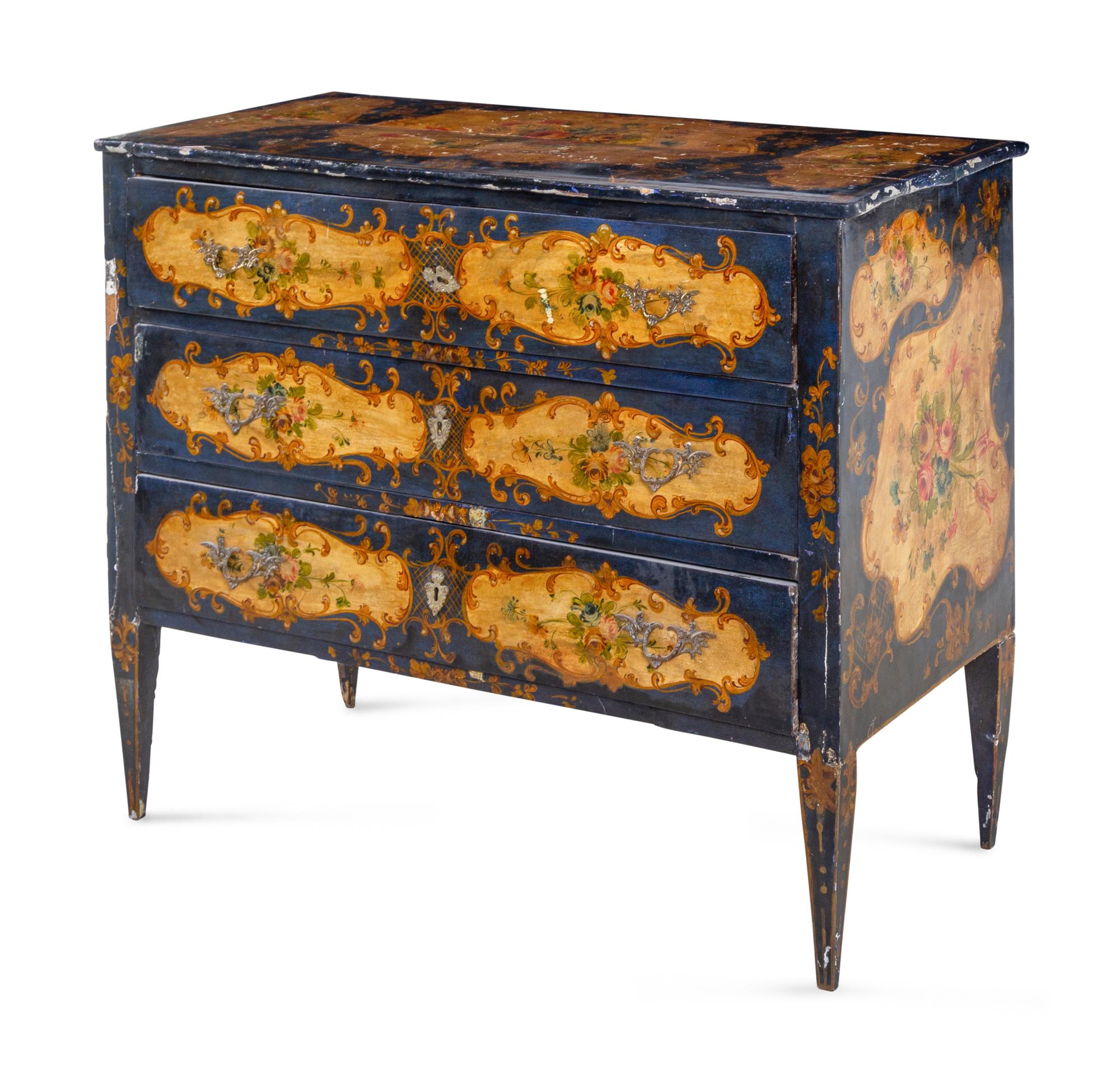 A Venetian Painted Commode