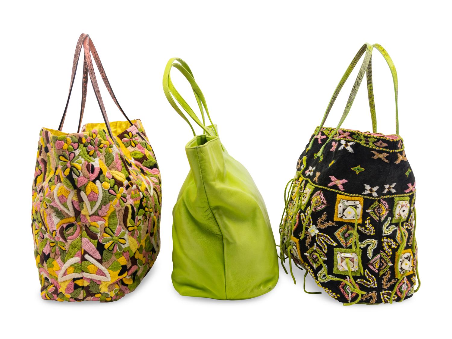 Three Fendi Tote Bags