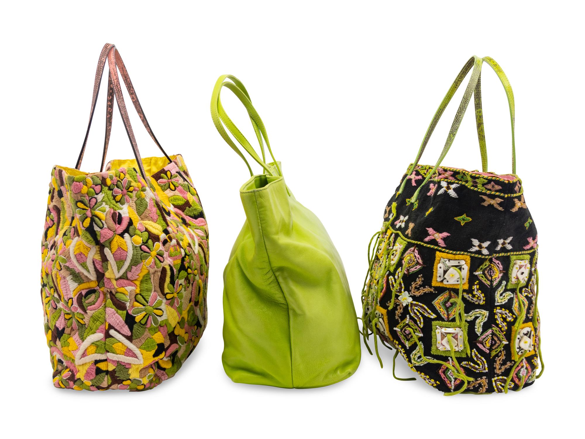 Three Fendi Tote Bags