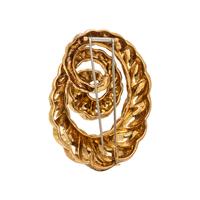 DAVID WEBB, YELLOW GOLD COIL BROOCH