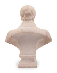 A Carved Alabaster Bust of Marie-François-Xavier Bichat