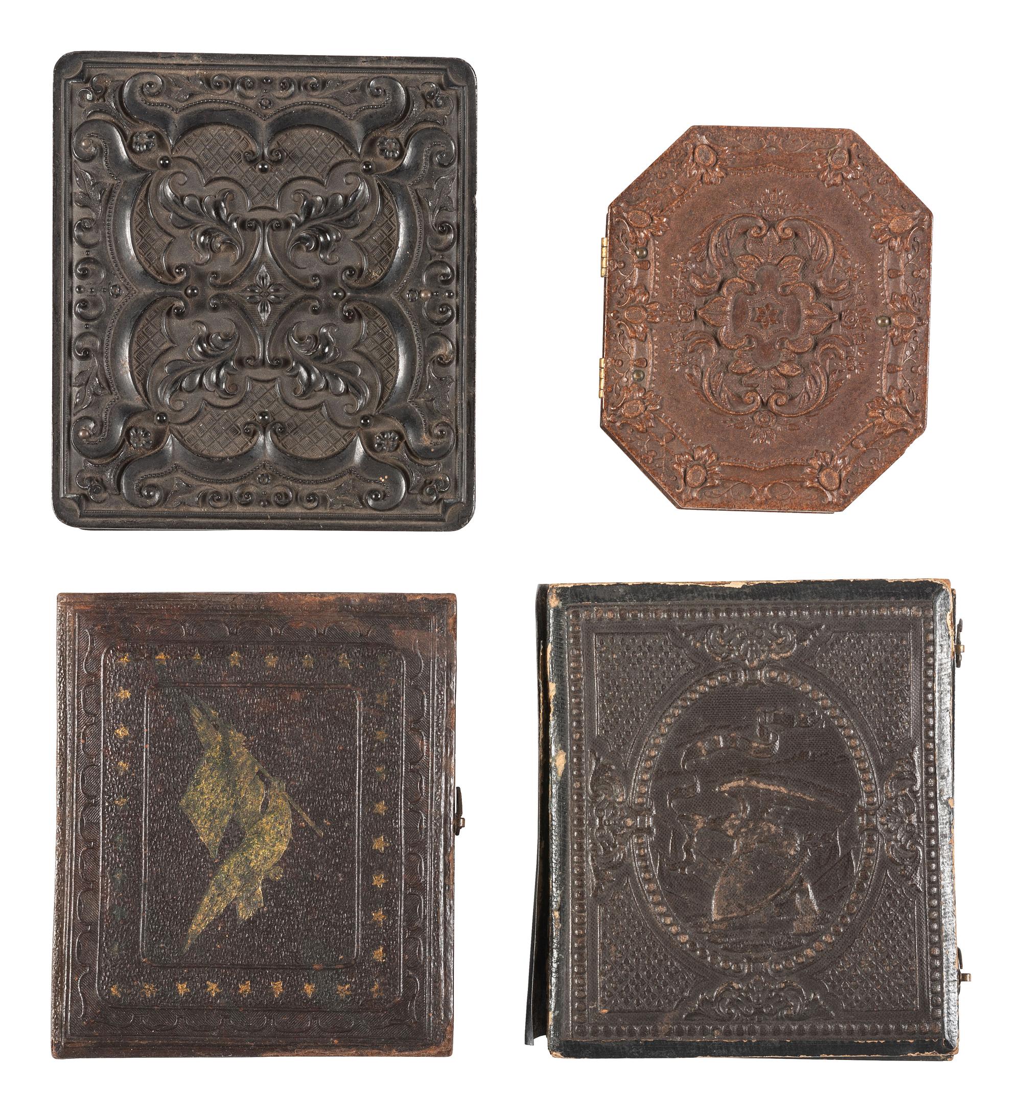 [CIVIL WAR]. A group of 4 ambrotypes and tintypes of Union soldiers, comprising: