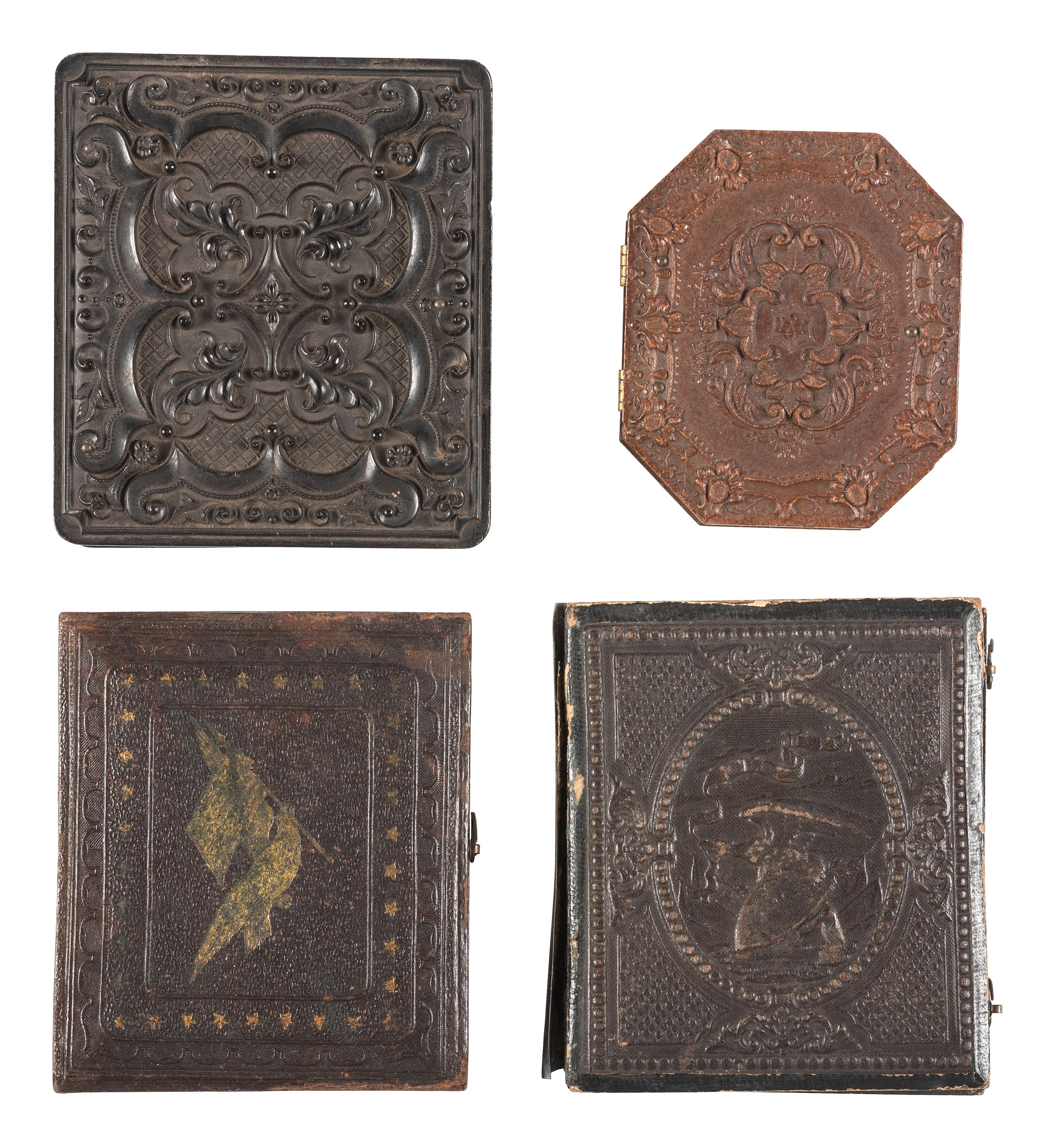 [CIVIL WAR]. A group of 4 ambrotypes and tintypes of Union soldiers, comprising: