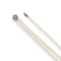 TWO CULTURED PEARL NECKLACES