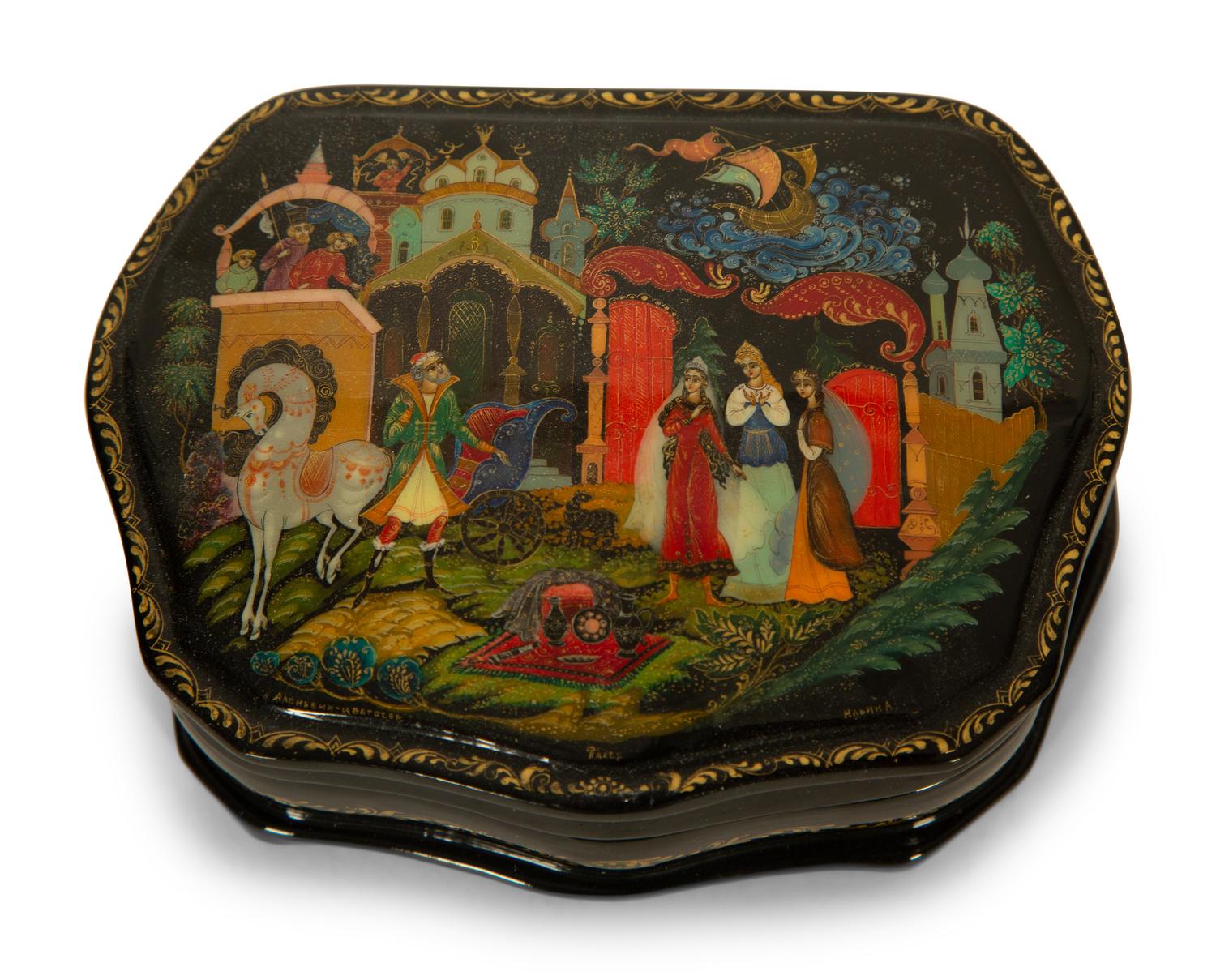 Two Russian Lacquer Boxes