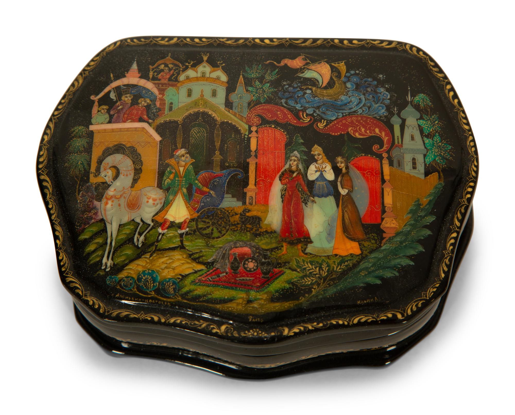 Two Russian Lacquer Boxes